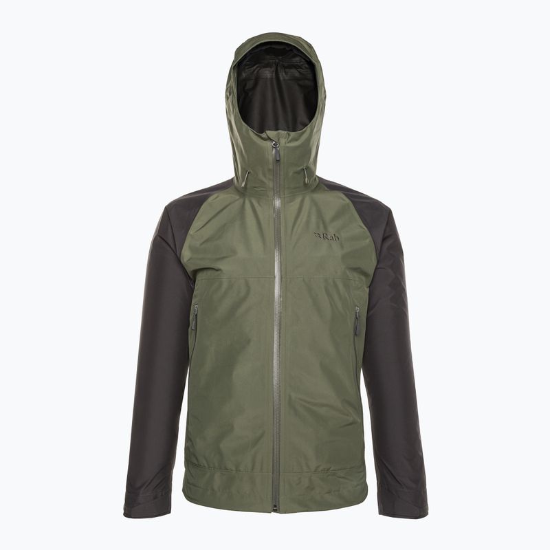 Regenjacke Herren Rab Namche Paclite grün QWH-59 10