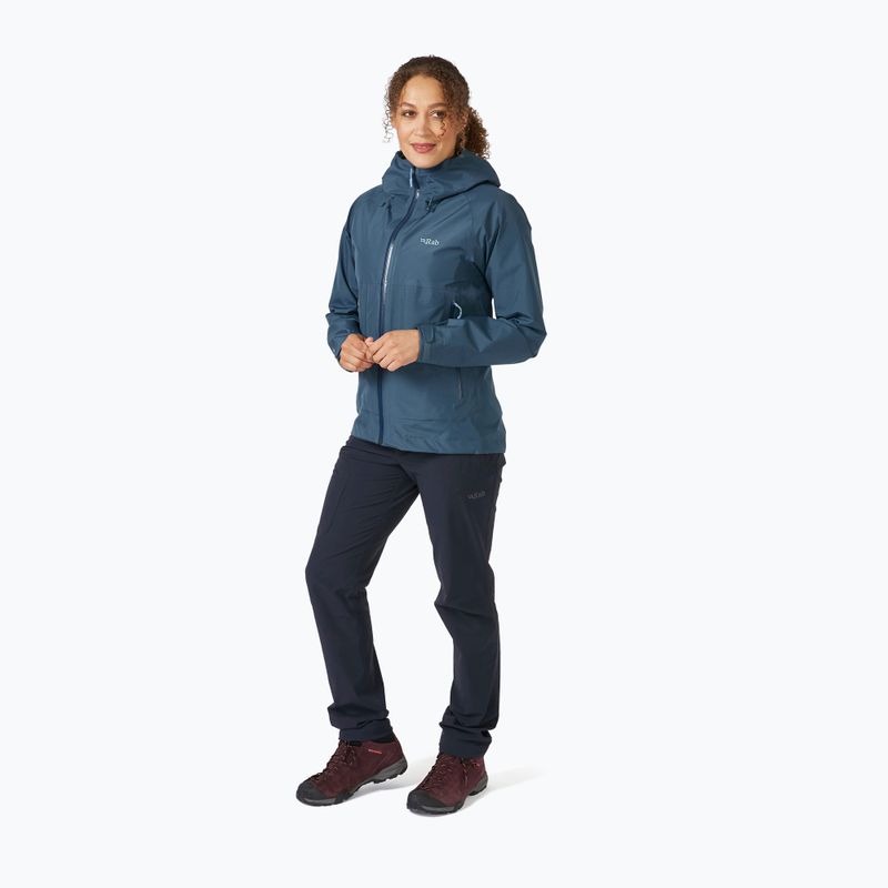 Regenjacke Damen Rab Namche Paclite blau QWH-6 3