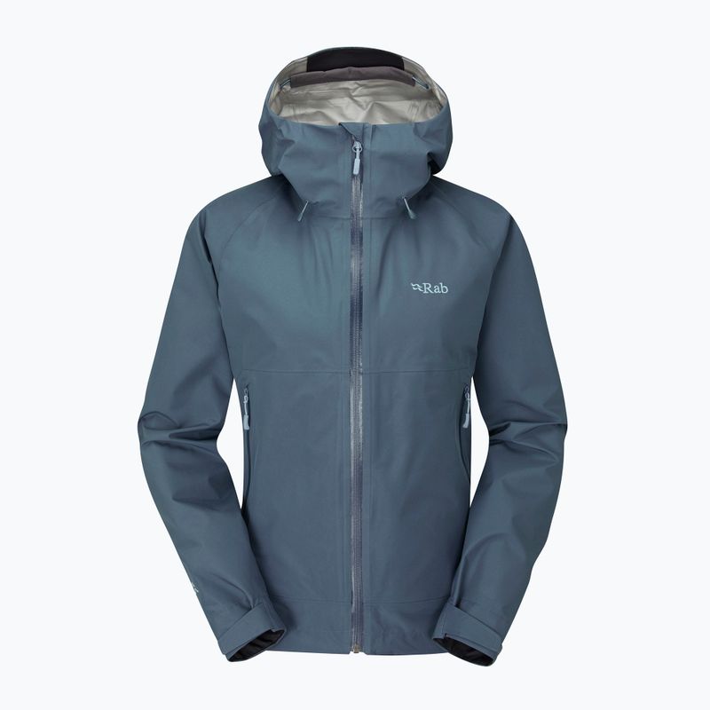 Regenjacke Damen Rab Namche Paclite blau QWH-6 4