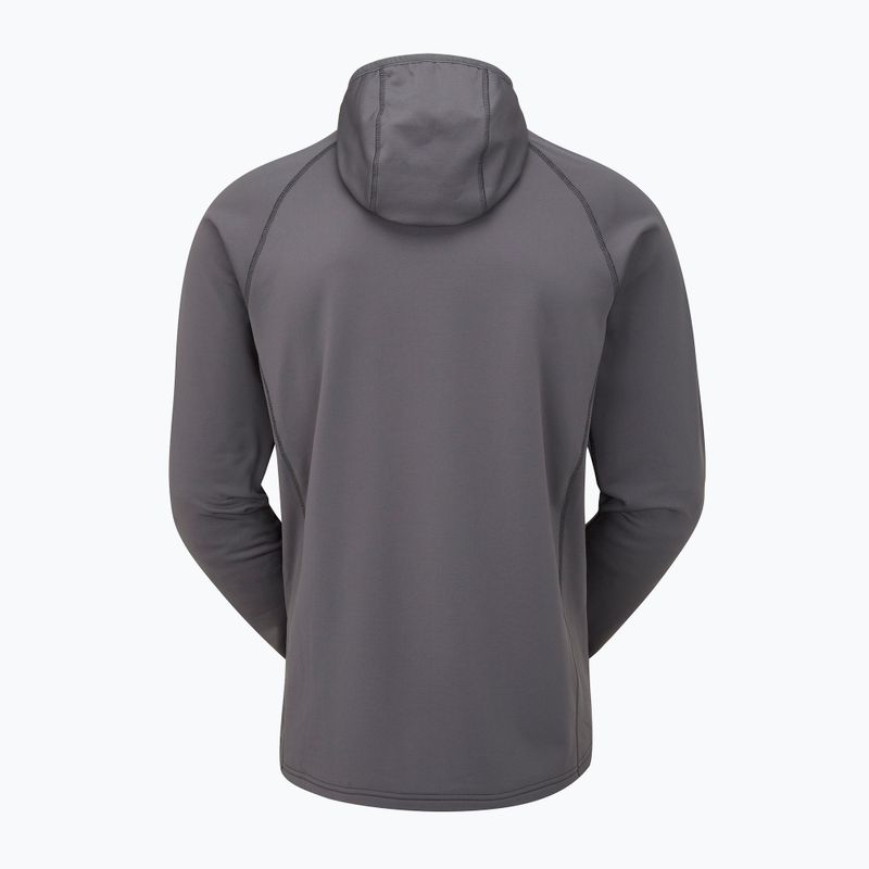 Herrenpullover Rab Superflux Hoody graphene/firecracker 10