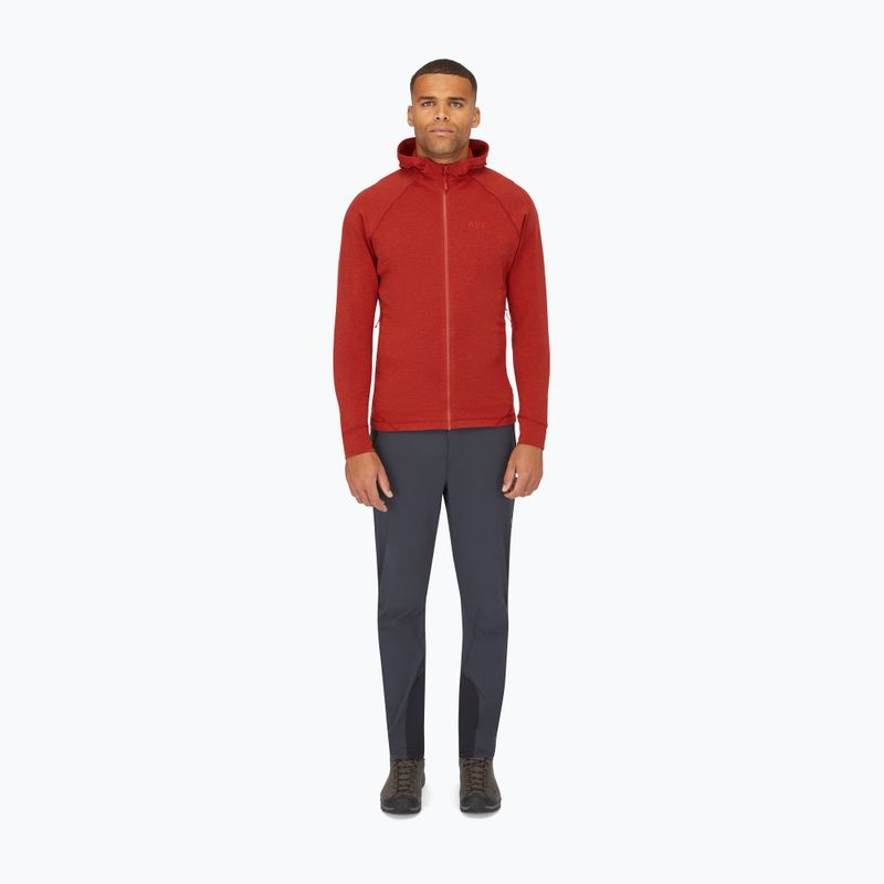 Herren Hoodie Sweatshirt Rab Nexus Hoody tuscan red 2