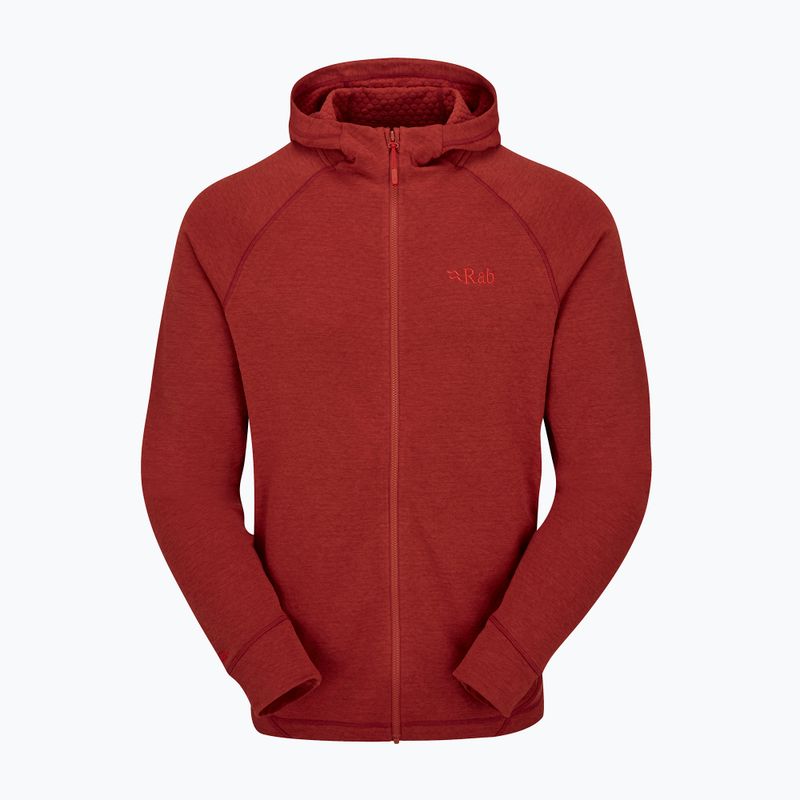 Herren Hoodie Sweatshirt Rab Nexus Hoody tuscan red 5