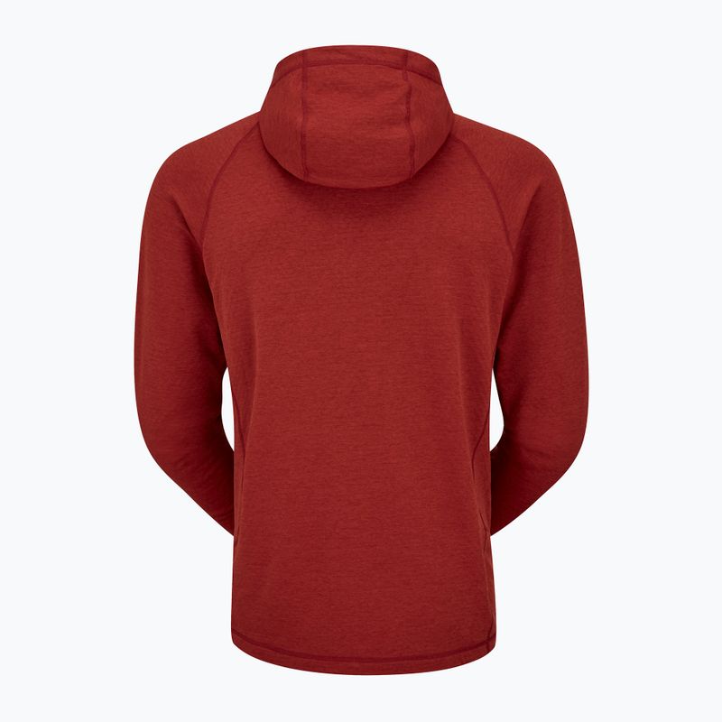 Herren Hoodie Sweatshirt Rab Nexus Hoody tuscan red 6