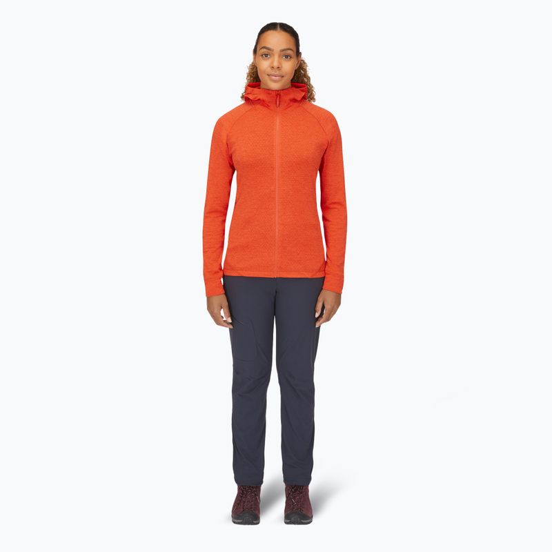 Damen Hoodie Pullover Rab Nexus Hoody red grapefruit 2