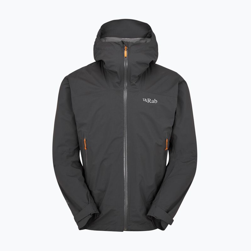 Regenjacke Herren Rab Downpour Light anthracite 2