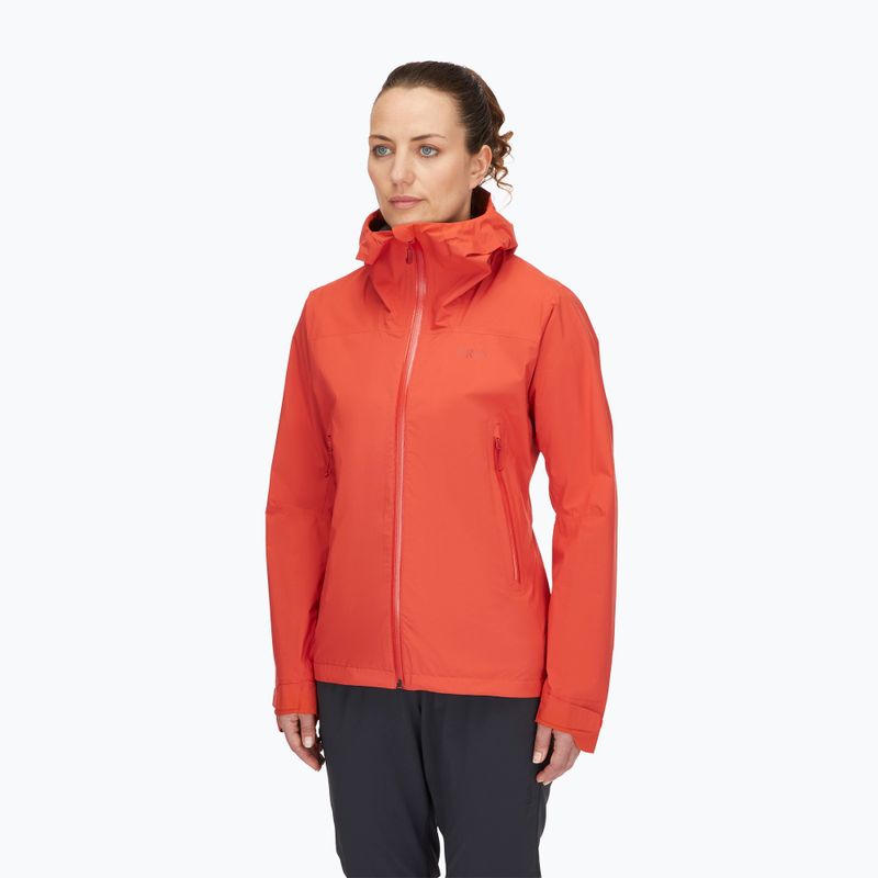 Regenjacke Damen Rab Downpour Light red grapefruit 3