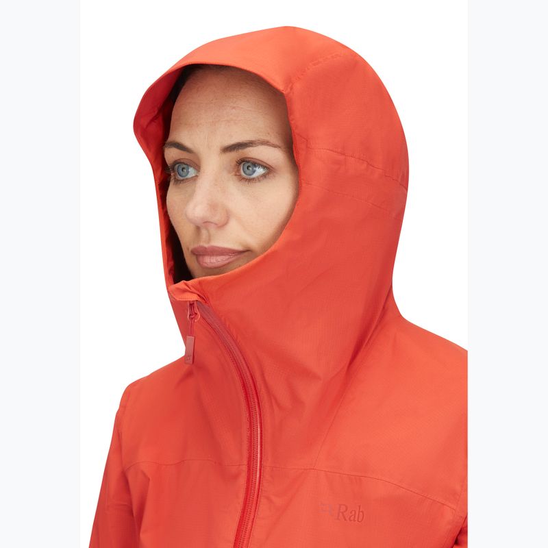 Regenjacke Damen Rab Downpour Light red grapefruit 5