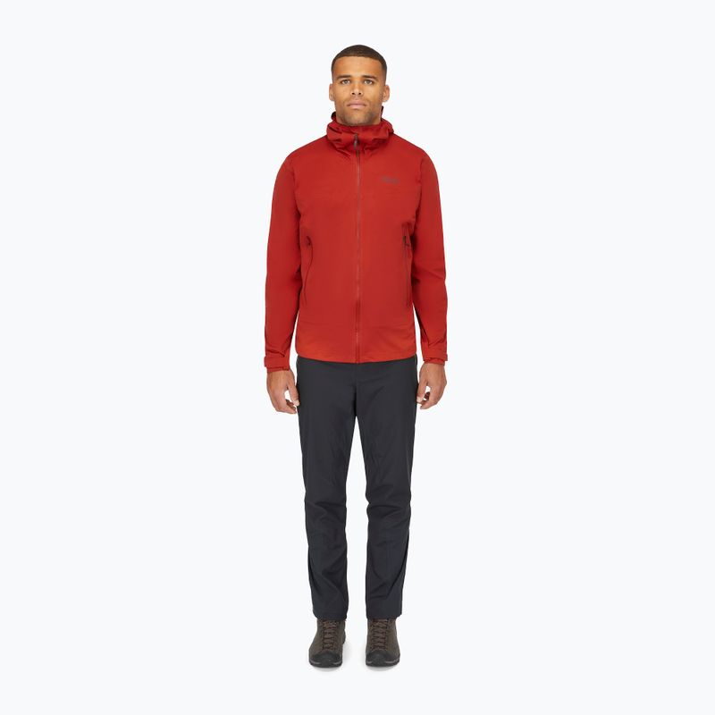 Herren Regenjacke Rab Kinetic 2.0 Tuscan Red 2
