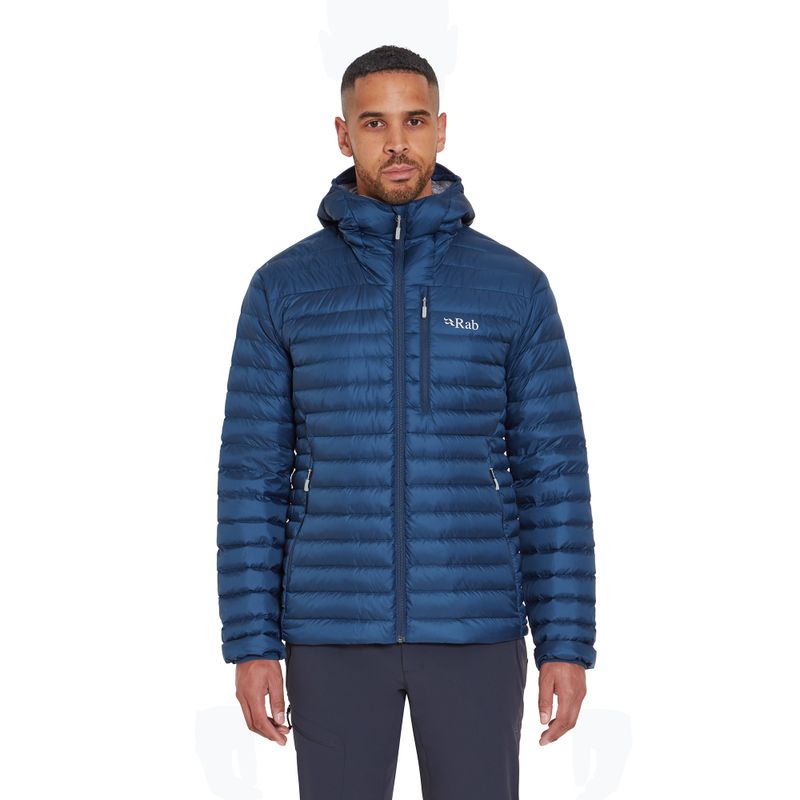 Herren-Daunenjacke Rab Microlight Alpine tempest blue 2