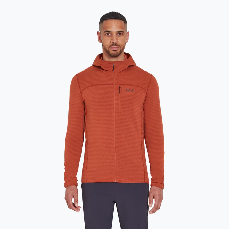 Rab Ascendor Light Hoody Herren Sweatshirt toskanisch rot