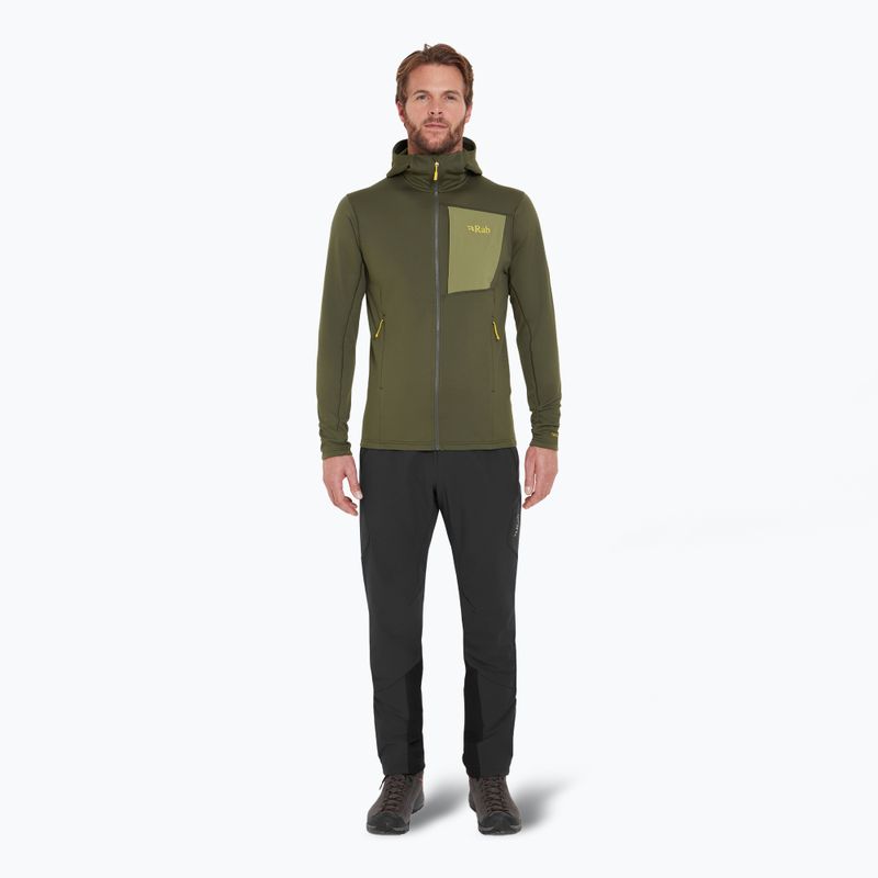 Herrenpullover Rab Superflux Hoody army QFG-13 2