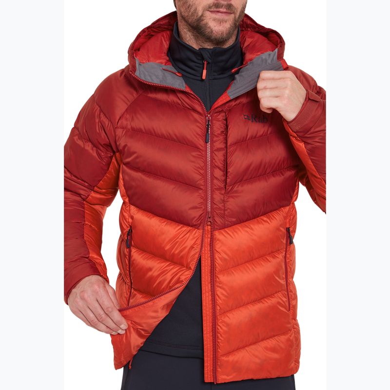 Daunenjacke Herren Rab Glaceon Pro tuscan red/dark horizon 4