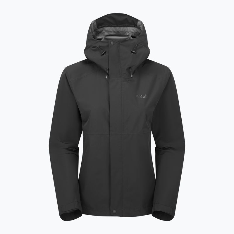 Damen-Regenjacke Rab Downpour black 12