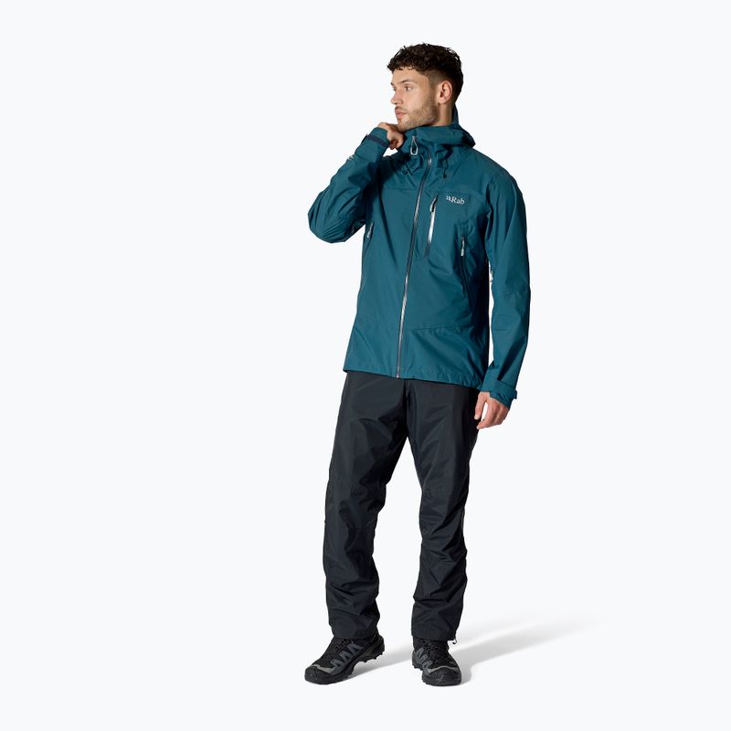 Herren Trekkinghose Rab Downpour Mountain black 2