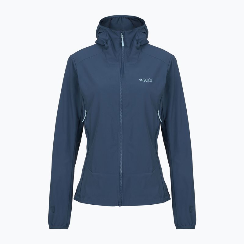 Damen Softshelljacke Rab Borealis Hoody tempest blue