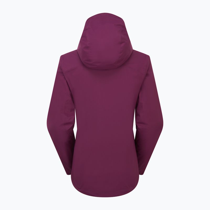Damen-Regenjacke Rab Downpour Light mulberry 2