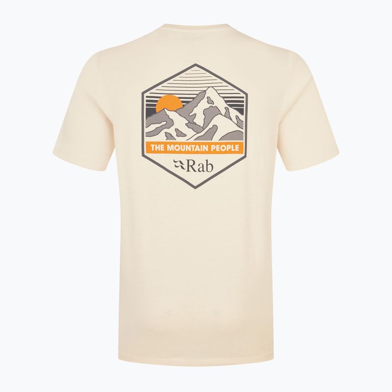 Rab Stance Mountain Peak Herren-T-Shirt ecru 2