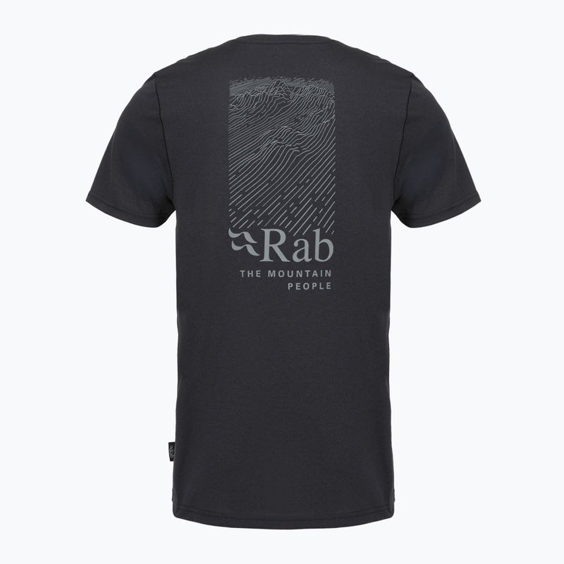 Herren-T-Shirt Rab Ridge Tee ebony 2