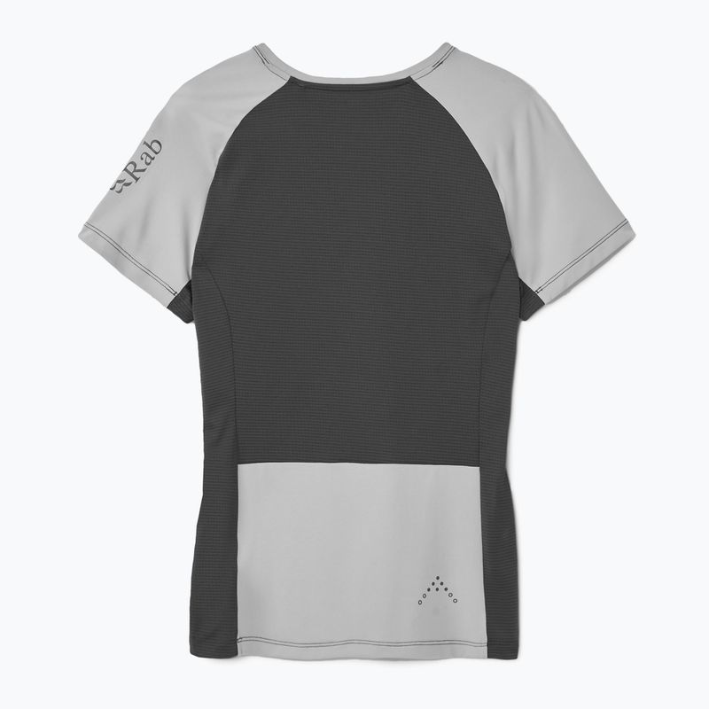 Women's Rab Trail Tee dunkel pewtwer/graphene t-shirt 2