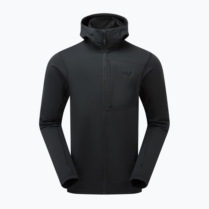 Herrenpullover Rab Superflux Hoody black QFG-13-BKB