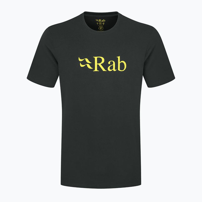 Herren-T-Shirt Rab Stance Logo Beluga/Pollen