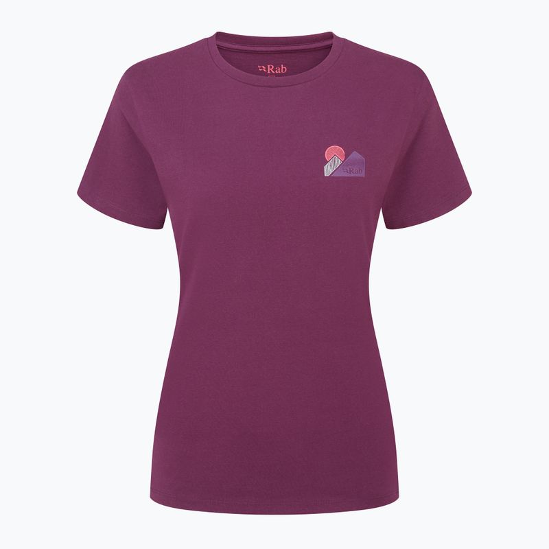 Frauen-T-Shirt Rab Tuku Vista Tee Maulbeere