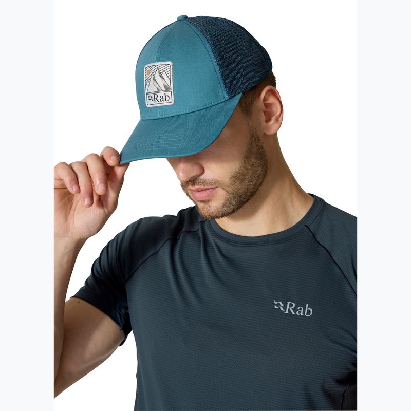 Rab Dihedral Abzeichen Baseballmütze orion blau 4