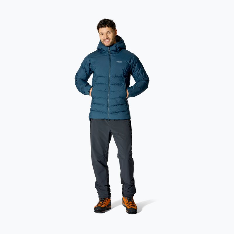 Herren-Daunenjacke Rab Infinity Windstopper Hoody tempest blue 2