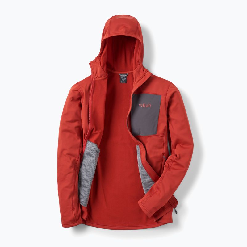 Herren Hoodie Rab Superflux Hoody tuscan red 2