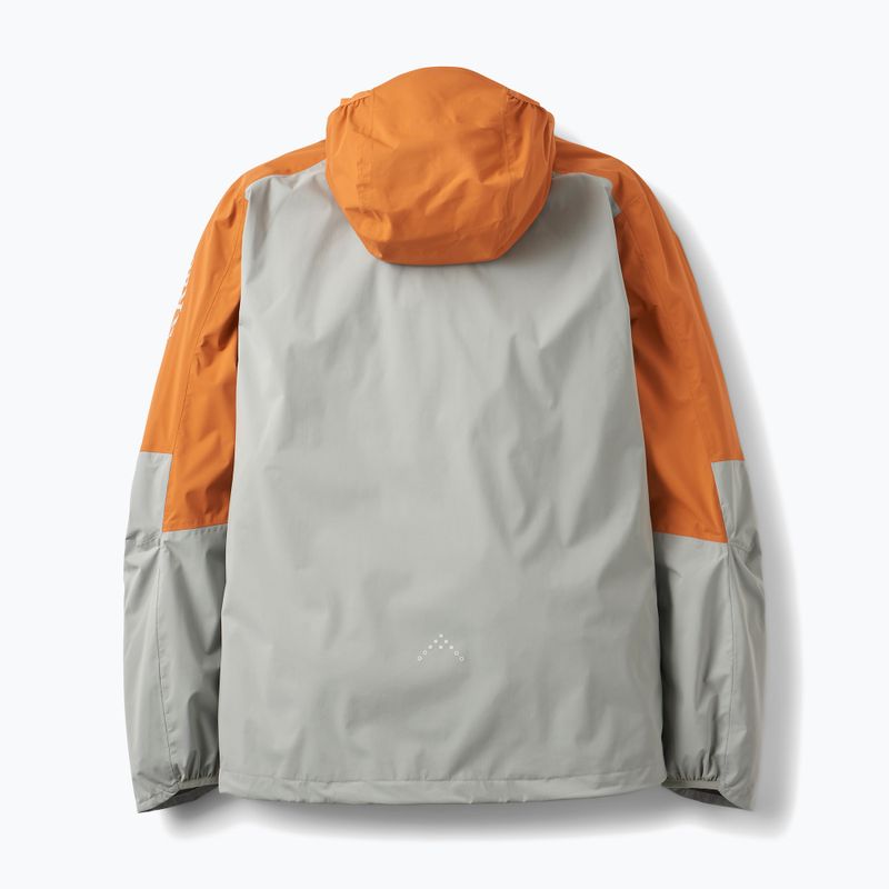 Herren-Regenjacke Rab Downpour Trail Light dark melba/light zinc 2