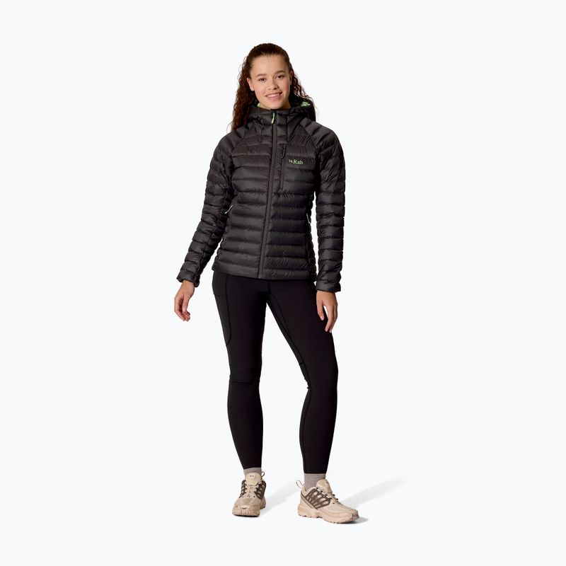 Damen-Daunenjacke Rab Microlight Alpine Hoody graphene 2