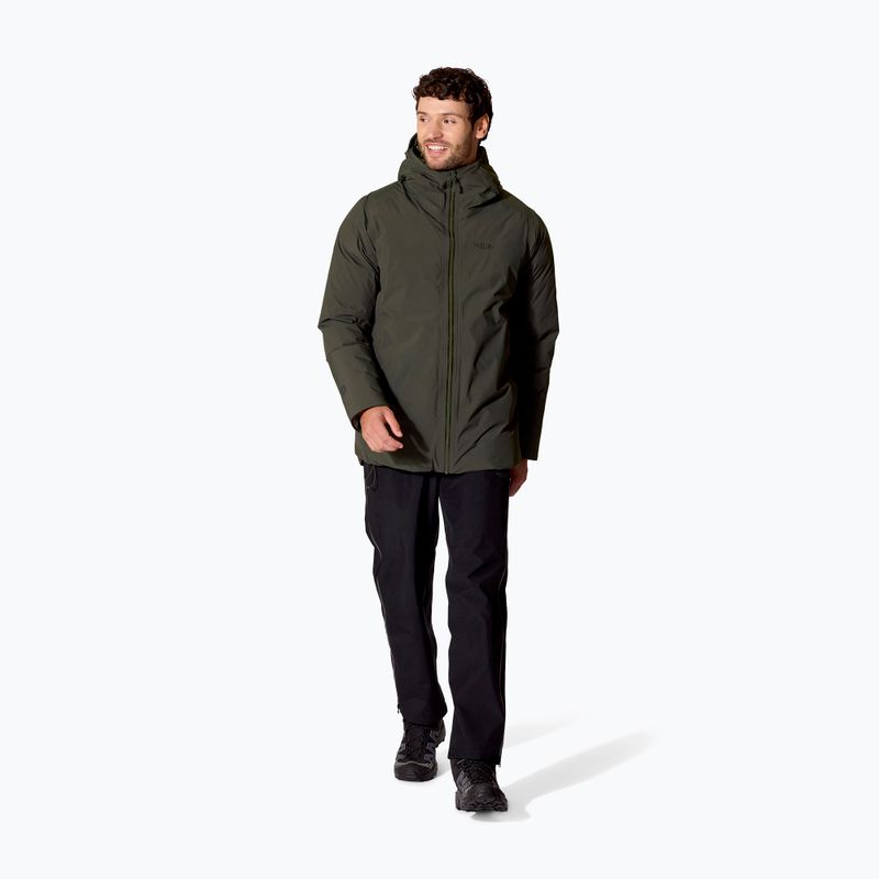 Herren-Daunenjacke Rab Valiance dark army 2