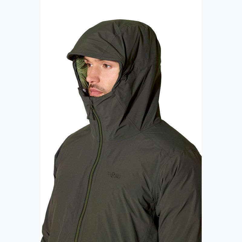 Herren-Daunenjacke Rab Valiance dark army 4