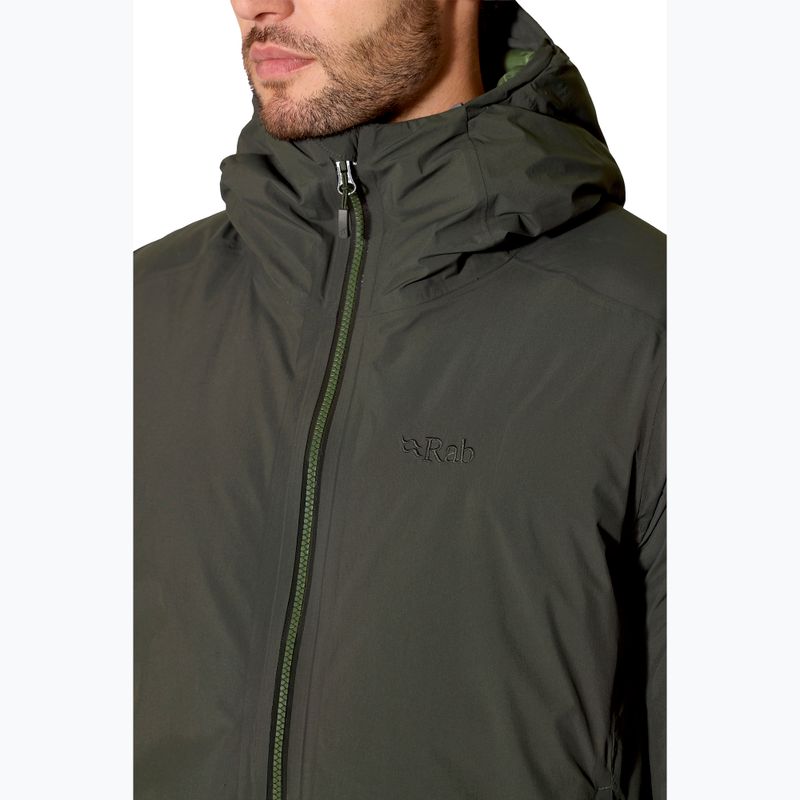 Herren-Daunenjacke Rab Valiance dark army 7
