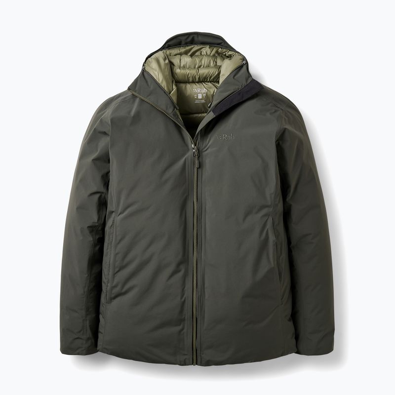 Herren-Daunenjacke Rab Valiance dark army 14