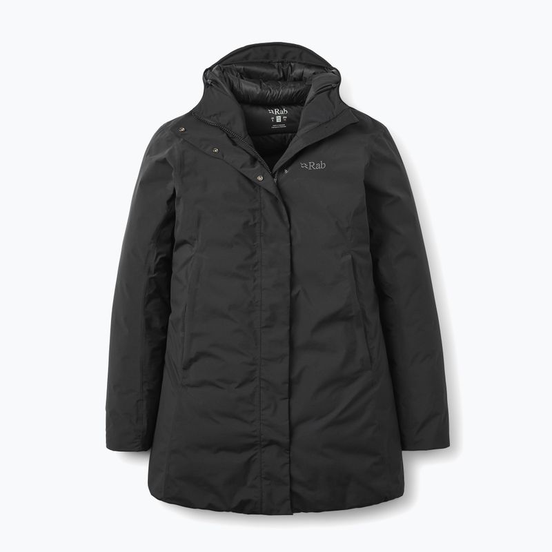 Damen Daunenmantel Rab Valiance Parka black 4