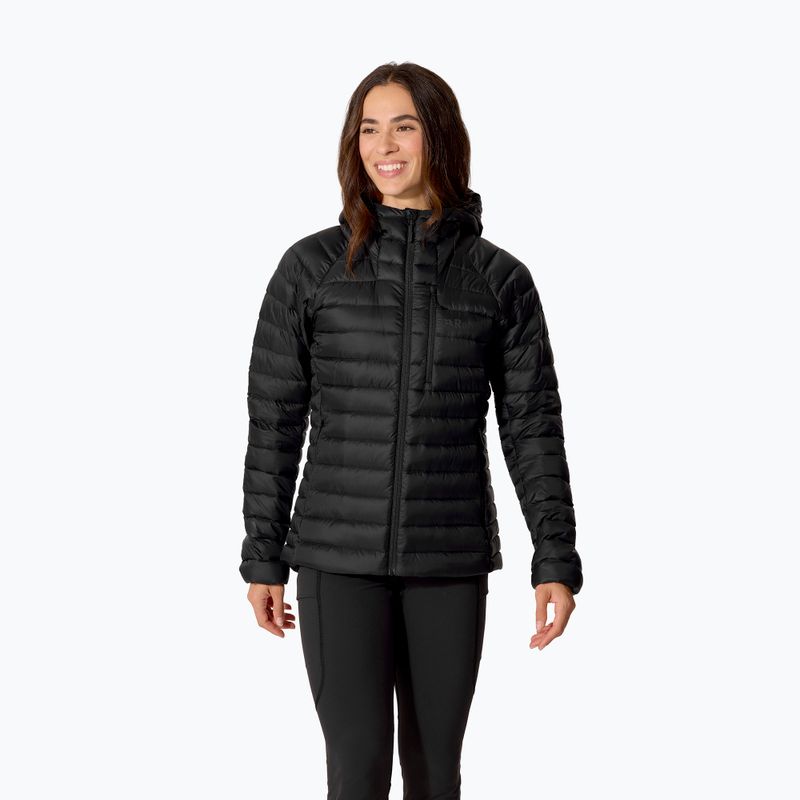 Damen-Daunenjacke Rab Microlight Alpine Hoody black