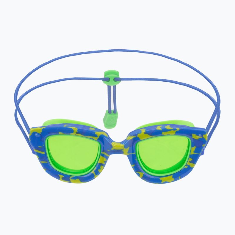 Speedo Kinderschwimmbrille Sunny G Pop Seasiders Print speedo blau camo / jello grün 2