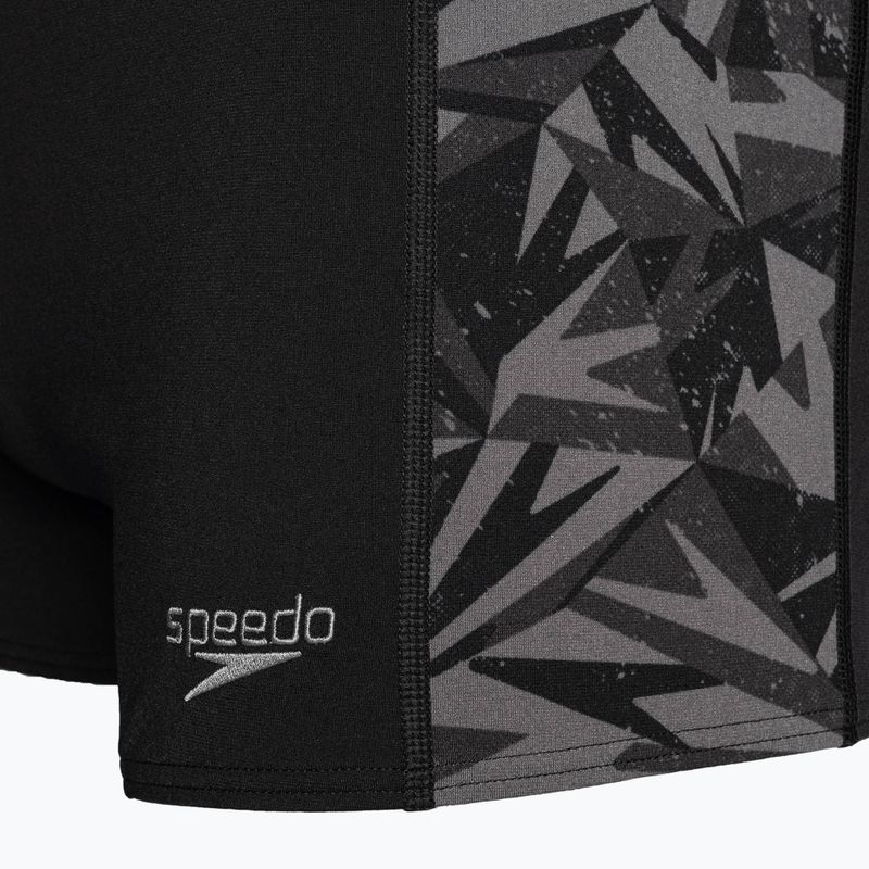 Speedo Hyperboom schwarz/oxidgrau Badehose