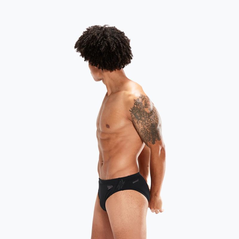 Herren Speedo Hyper Boom Splice Swim Brief schwarz/grau 8-00301715146 6