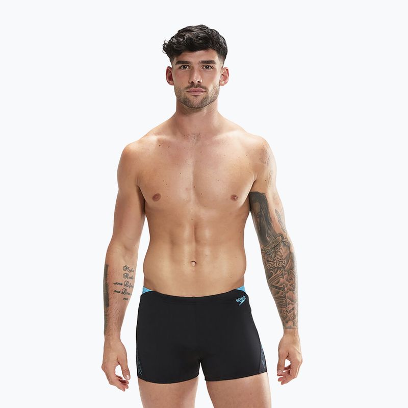 Herren Speedo Hyper Boom Splice Schwimm-Boxershorts schwarz 8-00302015147