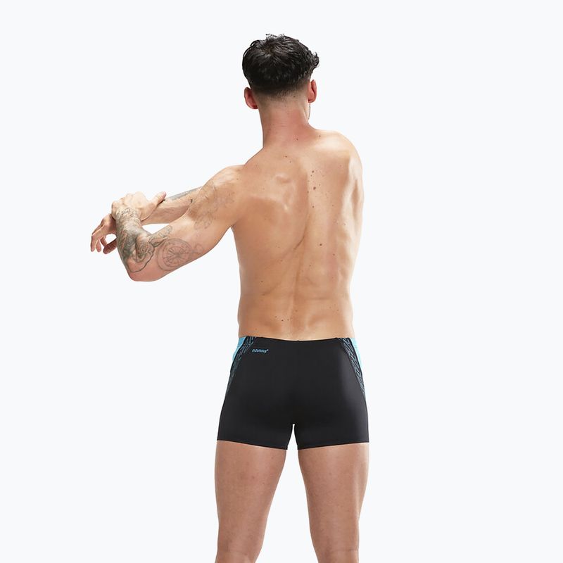 Herren Speedo Hyper Boom Splice Schwimm-Boxershorts schwarz 8-00302015147