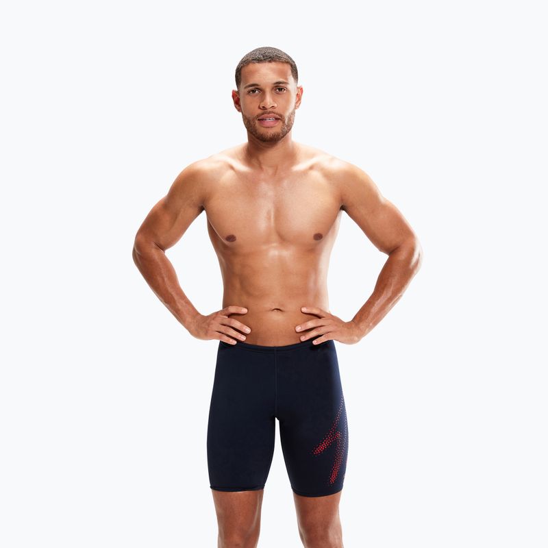 Herren Speedo Hyper Boom Platzierung Swim Jammer navy blau 8-00302115194 4