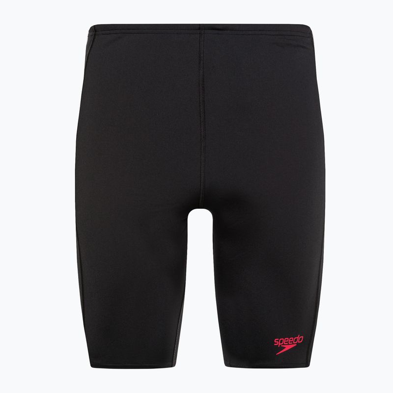 Herren Speedo Tech Panel Jammer Badebekleidung schwarz und rot 8-00303414537