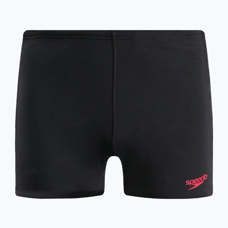 Speedo Tech Panel Aquashort Herren Schwimmunterhose schwarz und rot 8-00303514539