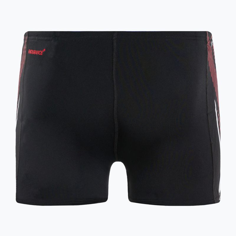 Speedo Tech Panel Aquashort Herren Schwimmunterhose schwarz und rot 8-00303514539 2