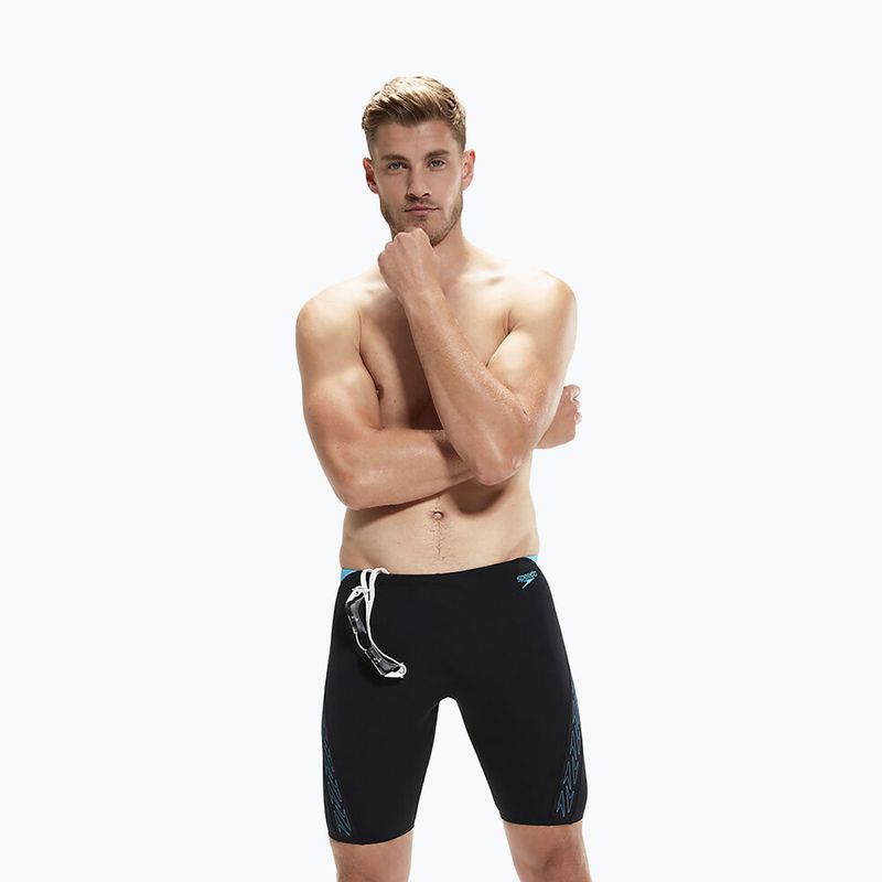 Speedo Herren Hyper Boom Splice Jammer Badebekleidung schwarz 8-00303815147 5