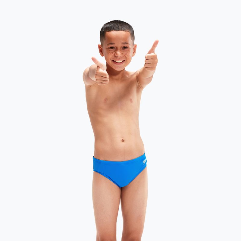 Speedo Logo Slip Kinder Badeslip blau 8-00314914372 6