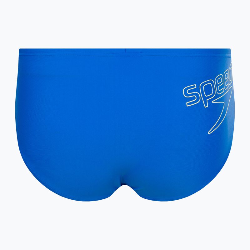 Speedo Logo Slip Kinder Badeslip blau 8-00314914372 3