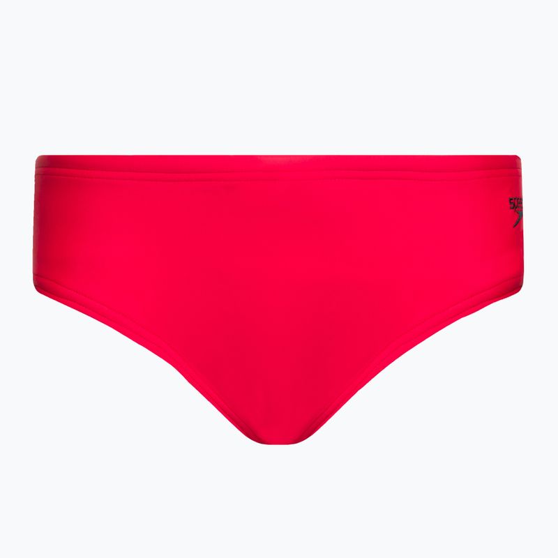 Speedo Logo Slip Kinder Badehose rot 8-00314914374